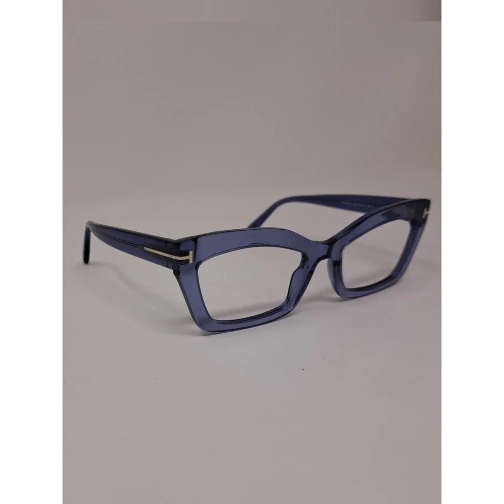 Tom Ford Women's Frames Glasses Purple Translucent Cat-Eye TF 5766-B 54-19-140